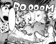 Katsuki destroys the poison gas