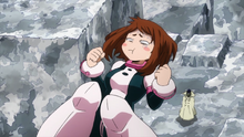 Ochaco Uraraka floating