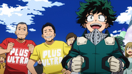 Izuku's excitement at seeing Godzillo for the first time.