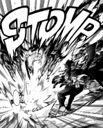 Mirko halts Dabi's assault.