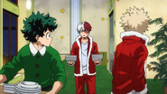 Izuku and Katsuki are confronted by Shoto.