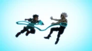 Izuku is determined to defeat Tomura once and for all.