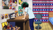 Habitación friki de Izuku.