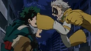 Gran Torino kicks Deku's face