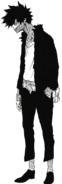 Le premier costume de Dabi dans le manga.