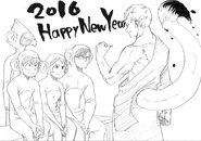 Happy 2016 sketch.