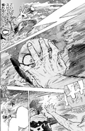 Izuku slashes Tomura's fingers off as he touches his face.