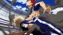 Katsuki injures Eijiro