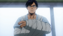 Tenya's injured arms