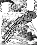 Izuku smashes mutated Tomura.