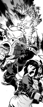 Katsuki Bakugo saves Kyoka from Togaru