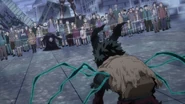 Izuku is found by the Villain Dictator.