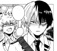 Shoto Todoroki and Katsuki Bakugo manga
