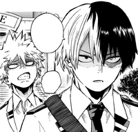 Shoto Todoroki and Katsuki Bakugo manga