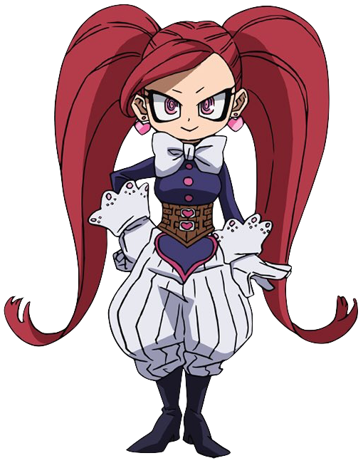 My hero academia character with long white and pink hair, feminine boy,  energy powers, from the tv show