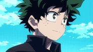 Izuku walking forward in in Season 4's "Starmarker" opening.