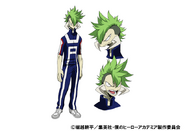 Togaru's colored character design for the anime.