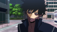 Dabi amused by Geten's powers