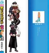 Shiketsu students on the spine of Volume 12.