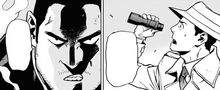 Endeavor and Naomasa watch the fight