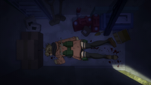 Himiko collapses for her injuries