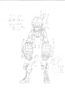 Katsuki Bakugo Hero Costume Sketch