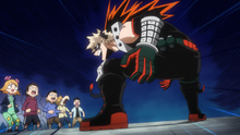 Katsuki Bakugo challenges the Masegaki kids (anime)