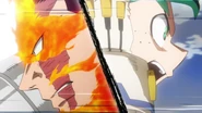 Izuku tells Endeavor that he is Tomura's main goal