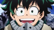 Izuku uses All Might's smile