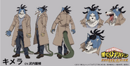 Chimera's colored character design for the anime.