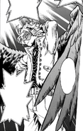 Hawks' appearance in the manga.