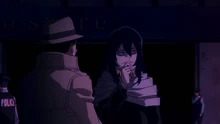 Eraserhead tells Naomasa about the bee.