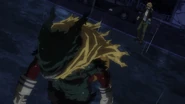 Izuku refuses All Might's bento box.