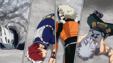 Tenya, Shoto, Juzo and Tetsutetsu are down