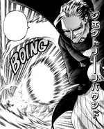 Izuku repelled by Gentle's Quirk.