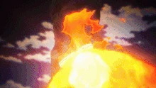 Endeavor incinerates All For One with Prominence Burn