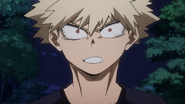 Katsuki sees Dark Shadow's destructive arrival.