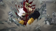 Gran Torino is brutally wounded by Tomura.