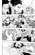 Rock Lock and the others witness Tomura's clash with Endeavor.