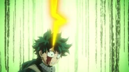 Izuku feels a strange sensation in his head that warns him of danger.