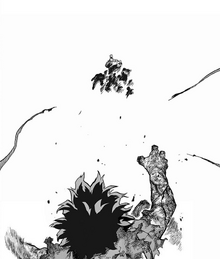 Izuku looks helpless as All For One escapes