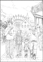 Tenya en la feria con sus amigos - 1era novela ligera.png (2,89 MB) Tenya, Fumikage, Minoru y Denki en la feria.