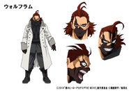 Wolfram's colored character design for the anime.