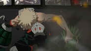 Katsuki explodes Invisible Wall.