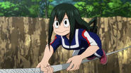 Tsuyu crosses the fall.