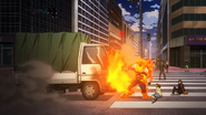 Endeavor stops an accident