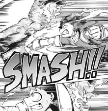 Izuku manages to punch Endeavor