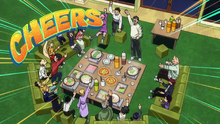 Class 1-A celebrates a hot pot party