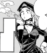 Camie demonstrates her quirk "Glamour".