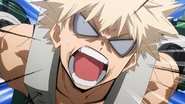 Katsuki Bakugo angry at Shoto's score